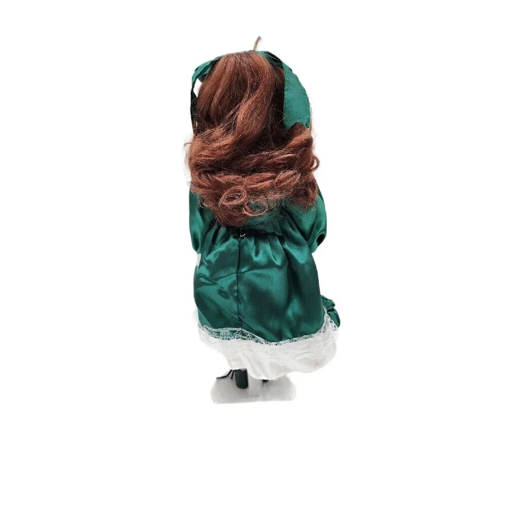 Classical Treasures Porcelain Doll Green Dress COA Stand 12